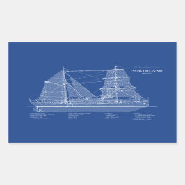 USCG Cutter Northland wpg-49 - ABD Rechthoekige Sticker