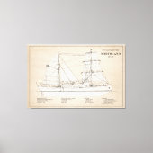 USCG Cutter Northland wpg-49 - SBD Canvas Afdruk (Voorkant)