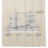 USCG Cutter Northland wpg-49 - SBD Douchegordijn (Voorkant)