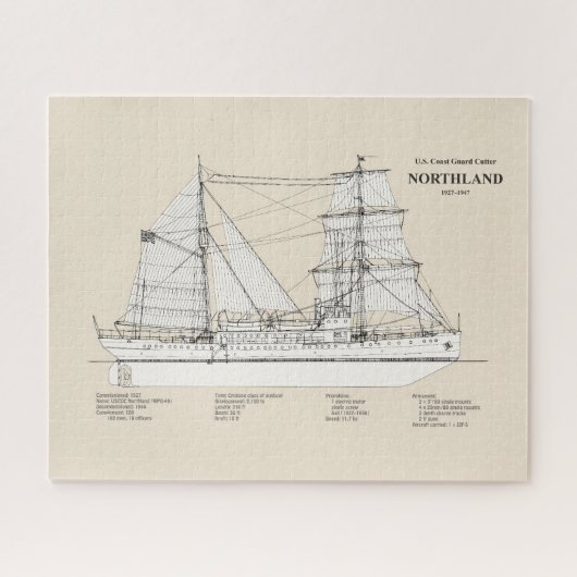 USCG Cutter Northland wpg-49 - SBD Legpuzzel (Horizontaal)