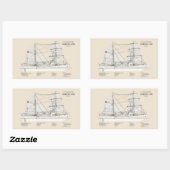 USCG Cutter Northland wpg-49 - SBD Rechthoekige Sticker (Vel)