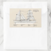 USCG Cutter Northland wpg-49 - SBD Rechthoekige Sticker (Tas)