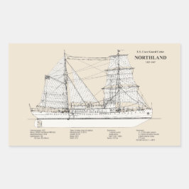 USCG Cutter Northland wpg-49 - SBD Rechthoekige Sticker