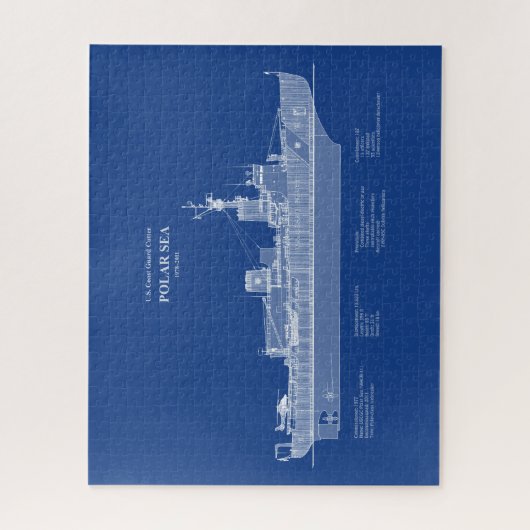 USCG Cutter Polar Zee WABB-11 - ABD Legpuzzel (Verticaal)