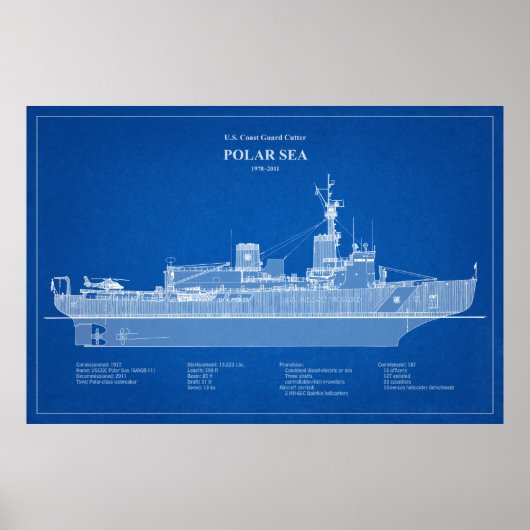 USCG Cutter Polar Zee WABB-11 - ABD Poster (Voorkant)