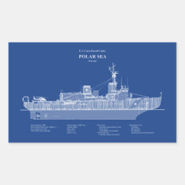 USCG Cutter Polar Zee WABB-11 - ABD Rechthoekige Sticker