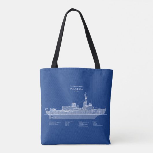 USCG Cutter Polar Zee WABB-11 - ABD Tote Bag (Achterkant)