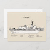 USCG Cutter Polar Zee Wagb-11 - SBD Briefkaart (Voorkant / Achterkant)