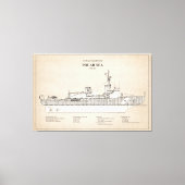 USCG Cutter Polar Zee Wagb-11 - SBD Canvas Afdruk (Voorkant)