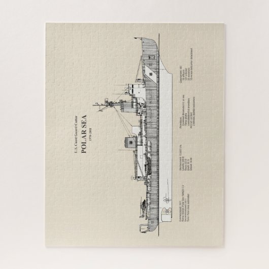 USCG Cutter Polar Zee Wagb-11 - SBD Legpuzzel (Verticaal)