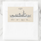 USCG Cutter Polar Zee Wagb-11 - SBD Rechthoekige Sticker (Tas)