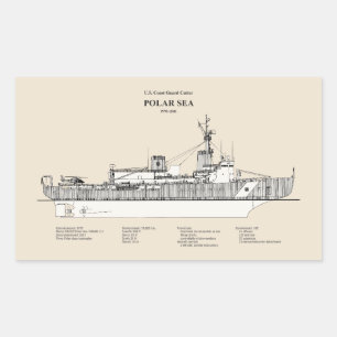 USCG Cutter Polar Zee Wagb-11 - SBD Rechthoekige Sticker