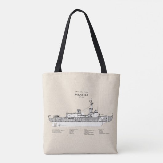 USCG Cutter Polar Zee Wagb-11 - SBD Tote Bag (Achterkant)