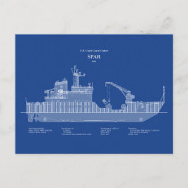 USCG Cutter Spar WLB-206 - ABD Briefkaart