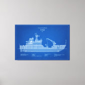 USCG Cutter Spar WLB-206 - ABD Canvas Afdruk (Voorkant)