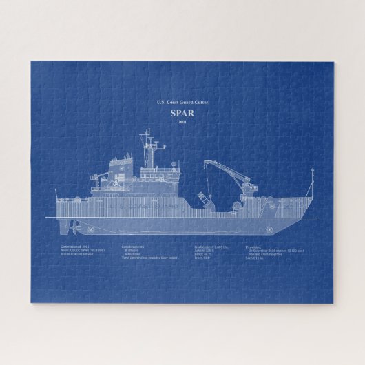 USCG Cutter Spar WLB-206 - ABD Legpuzzel (Horizontaal)