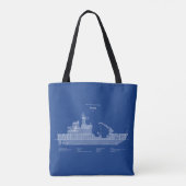 USCG Cutter Spar WLB-206 - ABD Tote Bag (Achterkant)