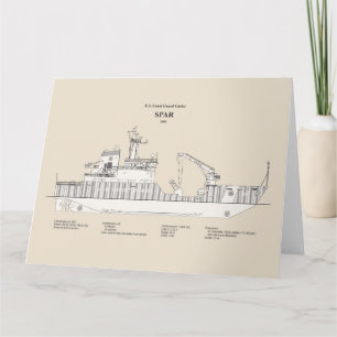 USCG Cutter Spar wlb-206 - SBD Bedankkaart
