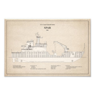 USCG Cutter Spar WLB-206 - SBD Foto Afdruk