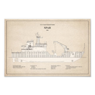 USCG Cutter Spar WLB-206 - SBD Foto Afdruk