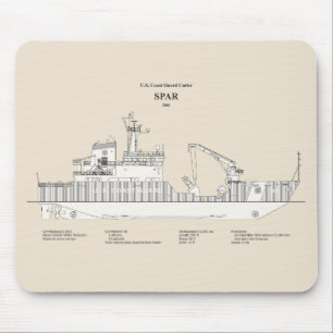 USCG Cutter Spar WLB-206 - SBD Muismat
