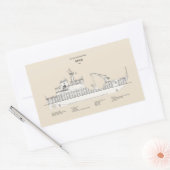 USCG Cutter Spar WLB-206 - SBD Rechthoekige Sticker (Envelop)