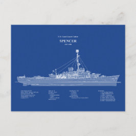 USCG Cutter Spencer wpg-36 - ABD Briefkaart