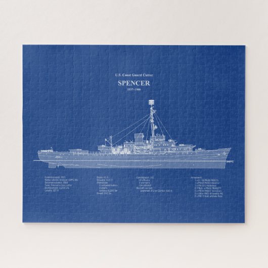 USCG Cutter Spencer wpg-36 - ABD Legpuzzel (Horizontaal)
