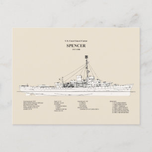 USCG Cutter Spencer wpg-36 - SBD Briefkaart