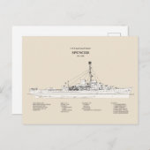 USCG Cutter Spencer wpg-36 - SBD Briefkaart (Voorkant / Achterkant)