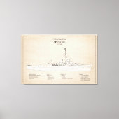 USCG Cutter Spencer wpg-36 - SBD Canvas Afdruk (Voorkant)