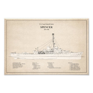 USCG Cutter Spencer wpg-36 - SBD Foto Afdruk