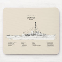 USCG Cutter Spencer wpg-36 - SBD Muismat