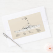 USCG Cutter Spencer wpg-36 - SBD Rechthoekige Sticker (Envelop)