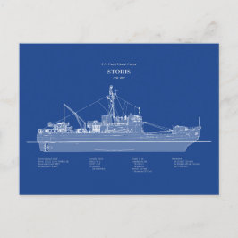 USCG Cutter Storis wmec-38 - ABD Briefkaart