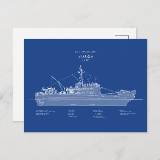 USCG Cutter Storis wmec-38 - ABD Briefkaart (Voorkant / Achterkant)