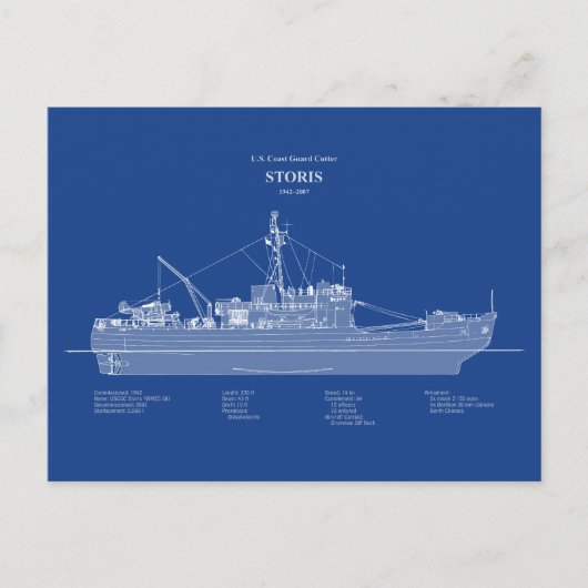 USCG Cutter Storis wmec-38 - ABD Briefkaart (Voorkant)