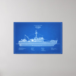 USCG Cutter Storis wmec-38 - ABD Canvas Afdruk