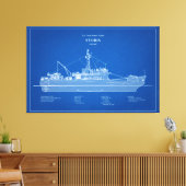 USCG Cutter Storis wmec-38 - ABD Canvas Afdruk (Insitu (Woonkamer))