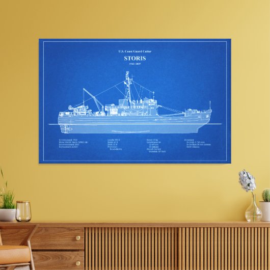 USCG Cutter Storis wmec-38 - ABD Canvas Afdruk (Insitu (Woonkamer))
