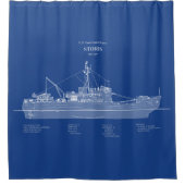 USCG Cutter Storis wmec-38 - ABD Douchegordijn (Voorkant)