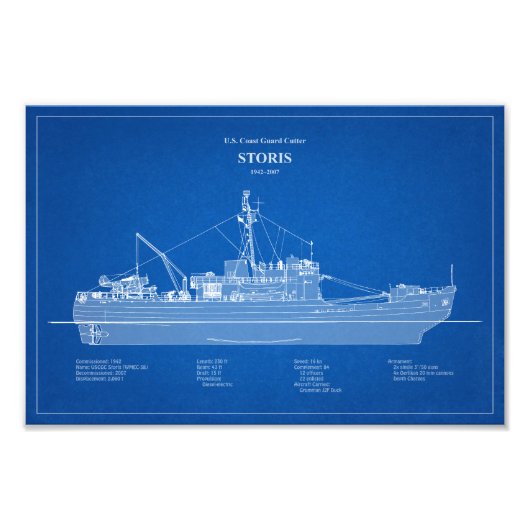 USCG Cutter Storis wmec-38 - ABD Foto Afdruk (Voorkant)