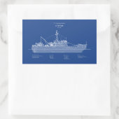 USCG Cutter Storis wmec-38 - ABD Rechthoekige Sticker (Tas)