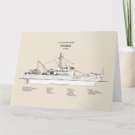 USCG Cutter Storis wmec-38 - SBD Bedankkaart
