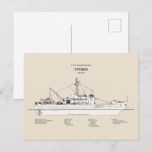 USCG Cutter Storis wmec-38 - SBD Briefkaart (Voorkant / Achterkant)