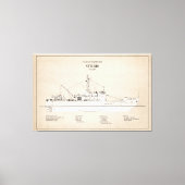USCG Cutter Storis wmec-38 - SBD Canvas Afdruk (Voorkant)