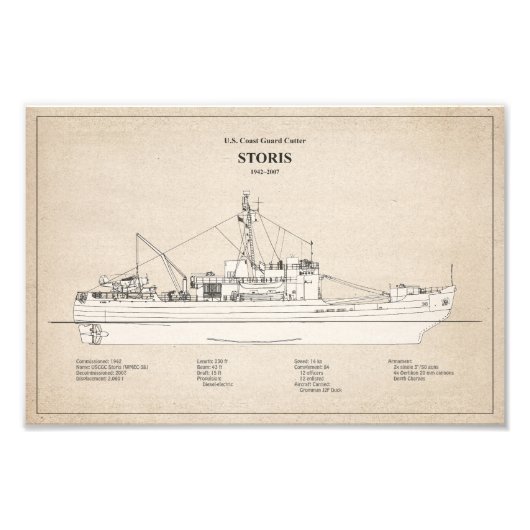 USCG Cutter Storis wmec-38 - SBD Foto Afdruk (Voorkant)