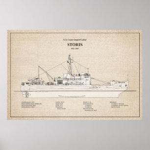 USCG Cutter Storis wmec-38 - SBD Poster