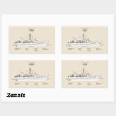 USCG Cutter Storis wmec-38 - SBD Rechthoekige Sticker (Vel)