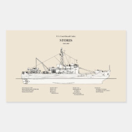 USCG Cutter Storis wmec-38 - SBD Rechthoekige Sticker